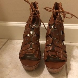 Lace up Wedges